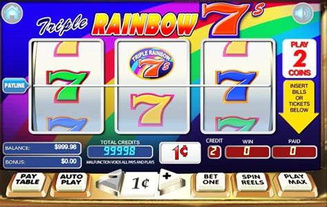 Triple Rainbow 7’s Slot Game